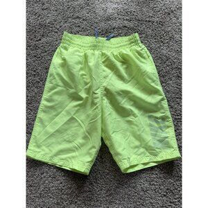 Nike Neon Yellow Green Swim Trunks Boys Size Large
